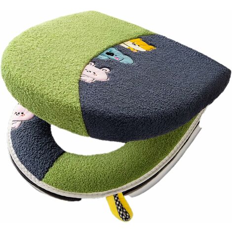 Abattant WC Enfant,bébé Réducteur De Toilette Rehausseur WC Enfant Siège De Toilette avec Coussin Poignée Dossier Conception Antidérapants Ergonomique