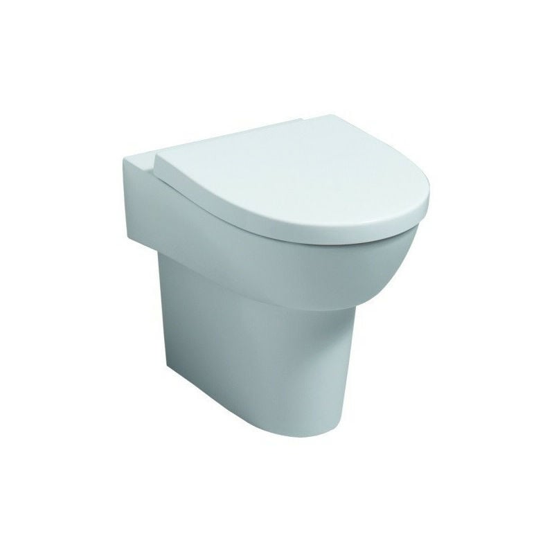 Geberit - Abattant wc flow charnière es blanc avec Descente automatique