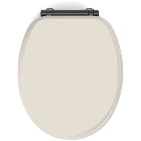 Abattant WC frein de chute design Beige 38x48 cm
