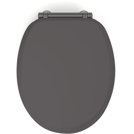 Abattant WC frein de chute design Gris anthracite 38x48 cm