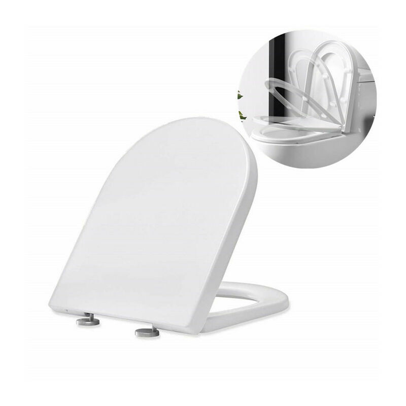 XVX - Abattant wc Frein de Chute Lunettes Toilettes en uf Couvercle de Toilette Blanc pour Salle de Bain Siège de Toilettes