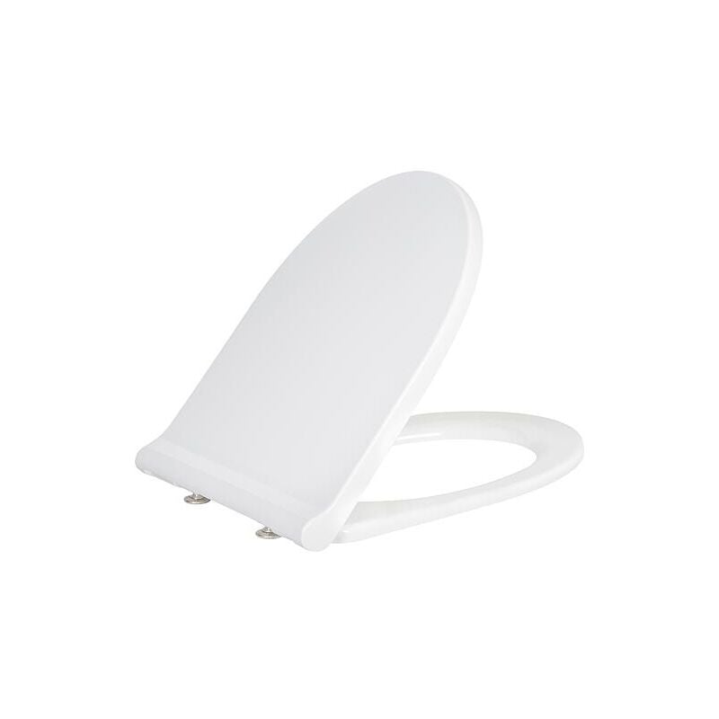 Geberit - Abattant wc Acanto blanc, Softclose + Quick-Release verrouillable, pour TurboFlush wc