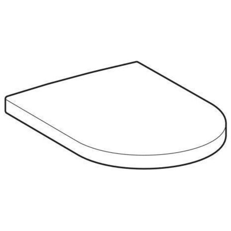 Abattant WC Geberit COURREGES avec couvercle adapté pour WC 203 100 blanc