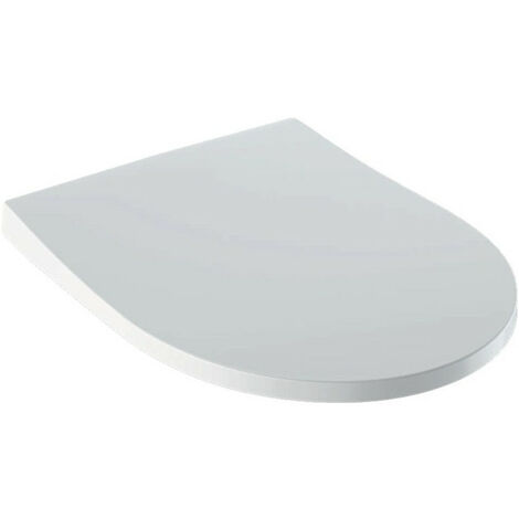Abattant WC Geberit iCon design slim fermeture ralentie, fixation par le haut, Blanc