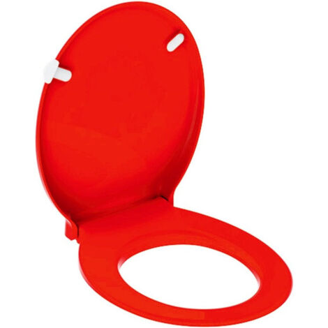 Abattant WC Geberit Renova Comfort, adapté PMR, antibactérien, fermeture standard, fixation par le haut, Rouge carmin