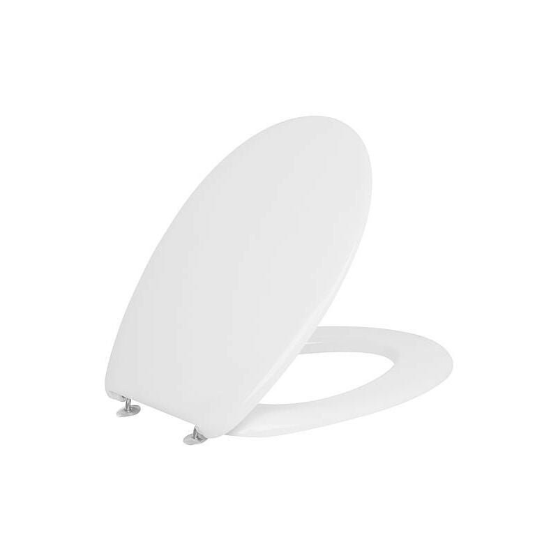 Hamberger Sanitary - Abattant wc gola blanc duroplast - charniere inox lxHxP : 383x49x460 mm
