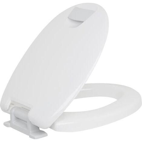 Abattant WC Hamberger Haromed Softclose, hauteur de siège 5cm poignée de support grise