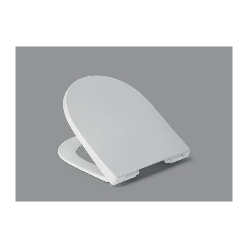 Abattant wc Hamberger Lopata Softclose Pre. blanc avec charnière enfichable en inox C0102G