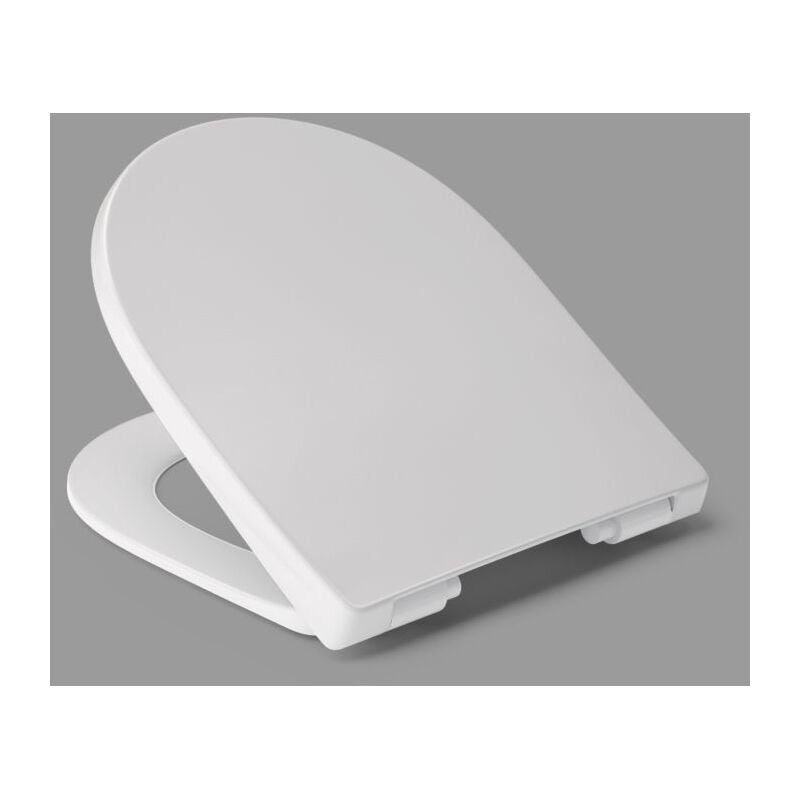 Haro Lopata wc siège 540715 blanc , charnières en acier inoxydable, chevilles rabattables, non réglable