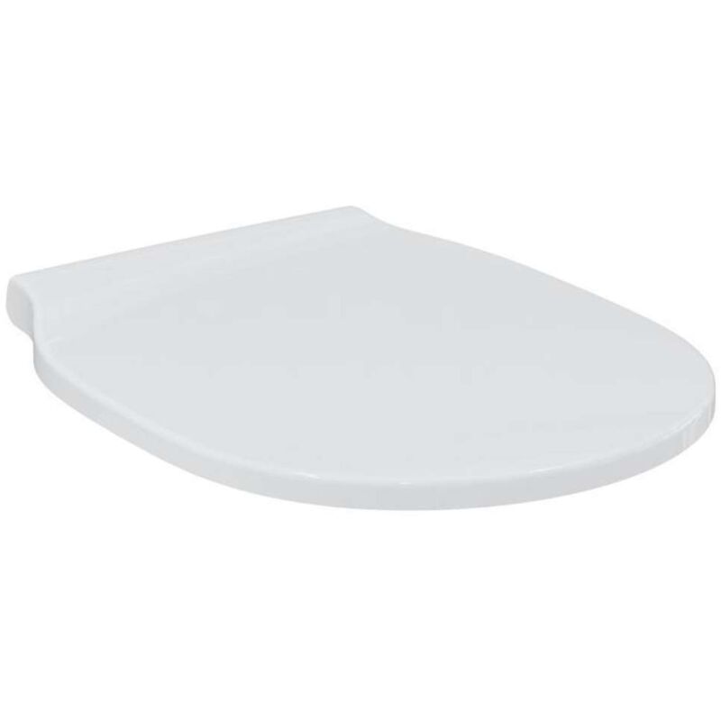 Ideal Standard Connect Air WC siège E036701 blanc, charnière en acier inoxydable, enveloppant