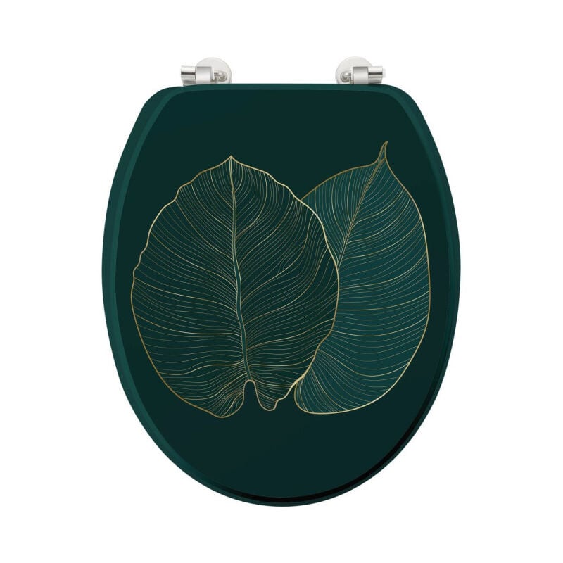 Abattant WC Imprimé "Jade" 46cm Vert