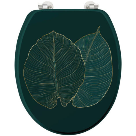 Abattant WC Imprimé "Jade" 46cm Vert
