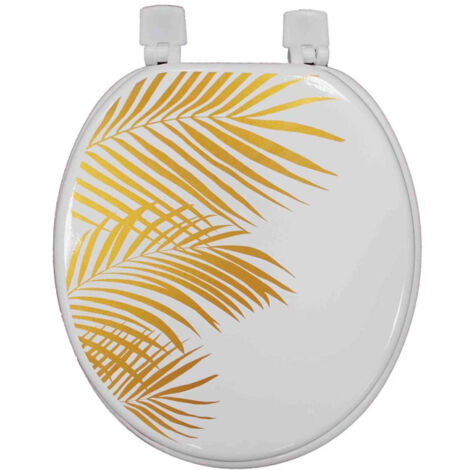 Abattant WC Imprimé "Orbella" 47cm Blanc