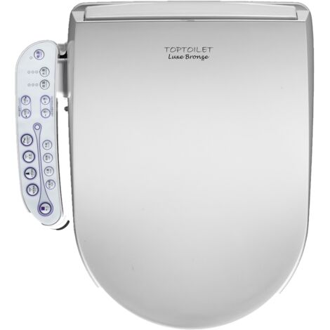 Abattant WC japonais en polypropylène antibactérien – Lavage avant/arrière – Siège chauffant – Séchage à air chaud – Éclairage LED – Toptoilet