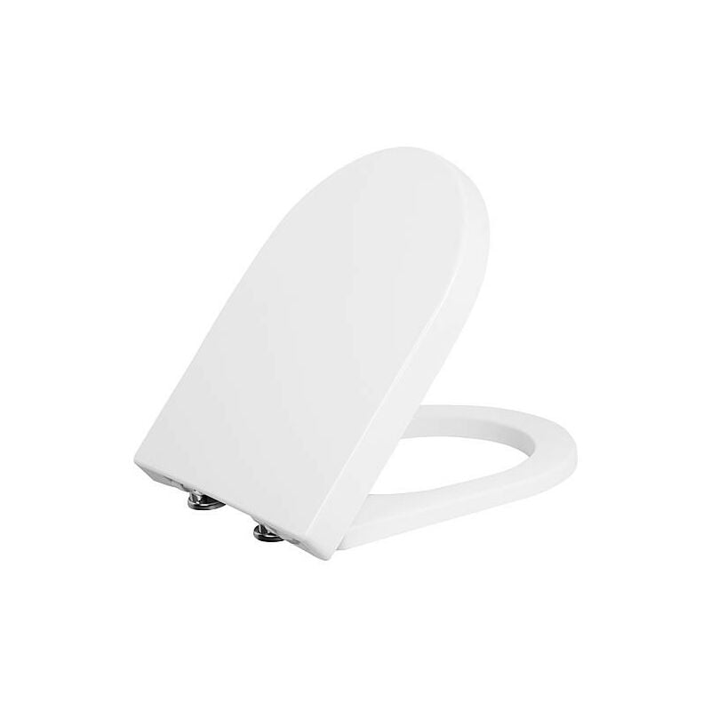 Evenes ® - Abattant wc Jari, blanc, softclose, en duroplast charnière en inox