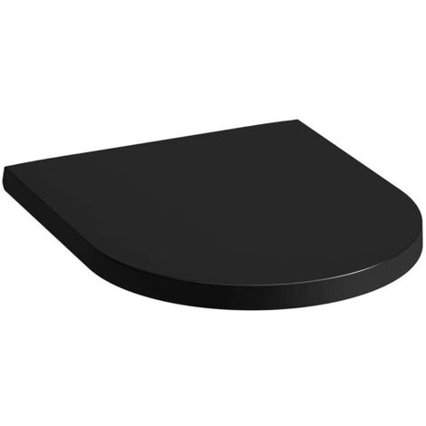 Abattant WC KARTELL avec couvercle, amovible, avec mécanisme de fermeture amortie LAUFEN noir mat