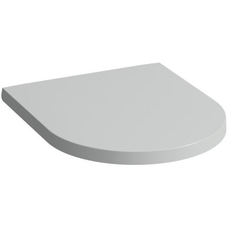 Abattant WC KARTELL avec couvercle, amovible, gris mat LAUFEN