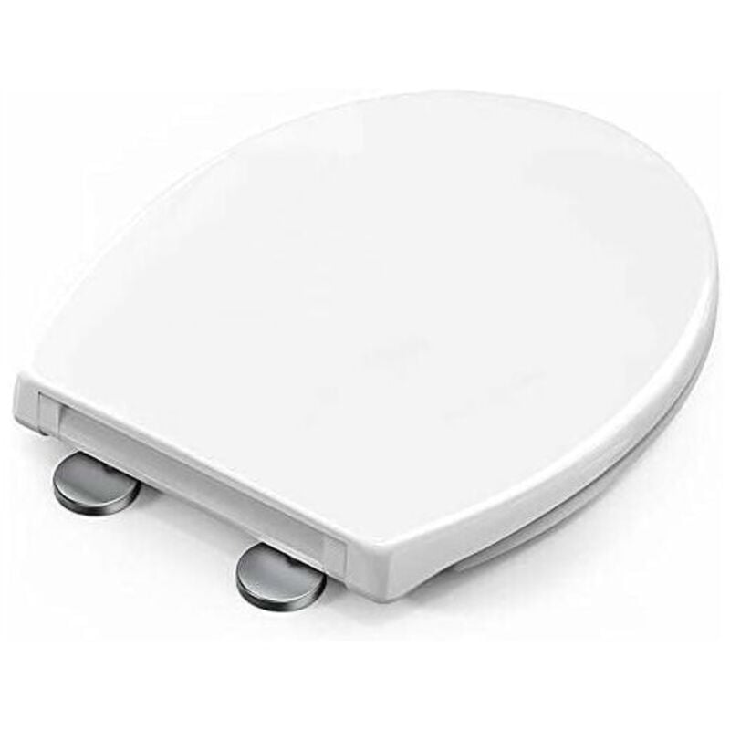 Rosemary - LaBlanc - Abattant wc, Lunette de Toilette avec Frein de Chute et Charnière Réglable, Cuvette de Toilette Facile à Installer et à