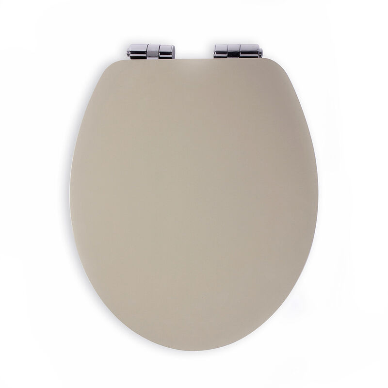 Abattant wc maj mdf beige/blanc