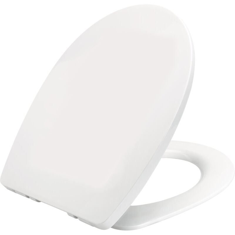 Abattant wc Marbella en thermoplastique, déclipsable et frein de chute Wirquin 20723074, blanc