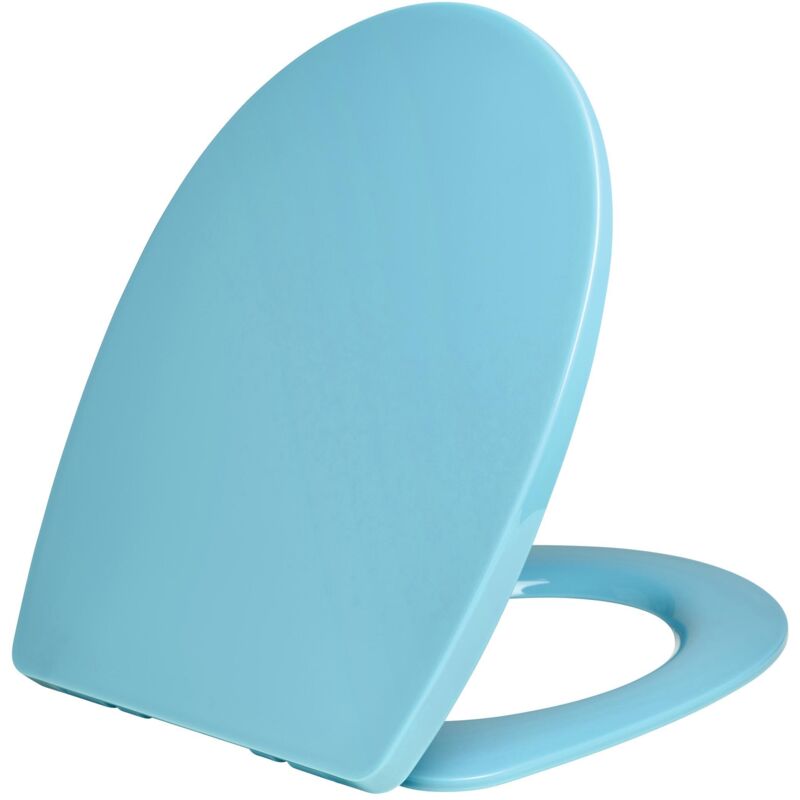 Wirquin - Abattant wc Marbella en thermoplastique, déclipsable et frein de chute 20724242, bleu