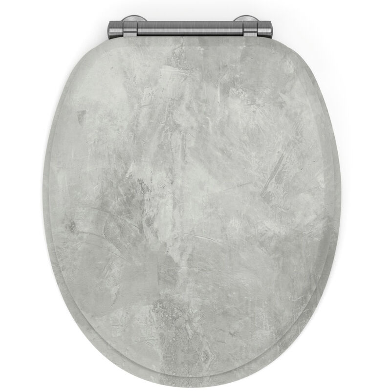 Gelco Design - Abattant wc mdf effet beton soft close