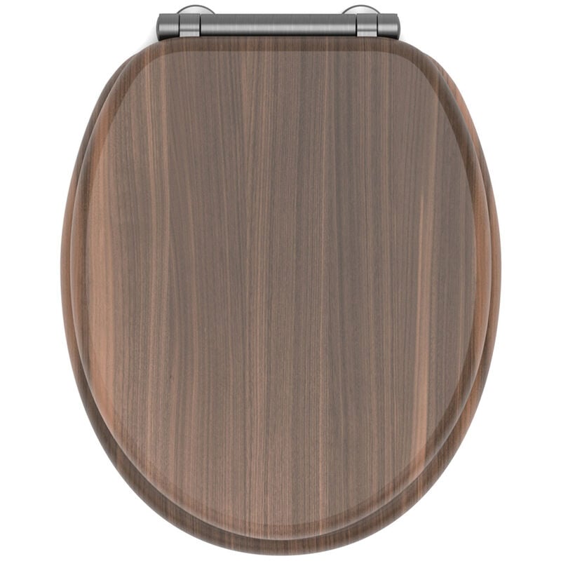 Abattant wc mdf walnut soft close