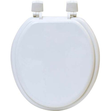 Abattant wc mdf 17 pouces attaches plastiques - blanc - Tendance