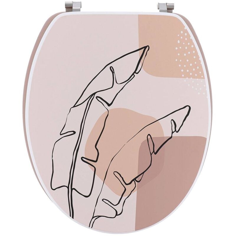 Tendance - Abattant wc mdf 18 pouces attaches acier inoxydable - pluma