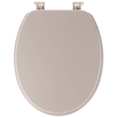 Abattant wc mdf 18 pouces attaches plastiques - beige - Tendance