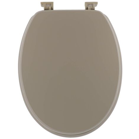 Abattant wc mdf 18 pouces attaches plastiques - taupe - Tendance