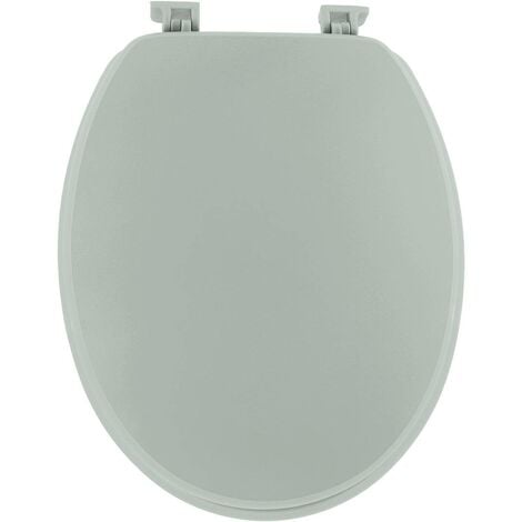 Abattant WC en bois MDF Stram Frein de chute Déclipsable Gris - INVENTIV -  le Club