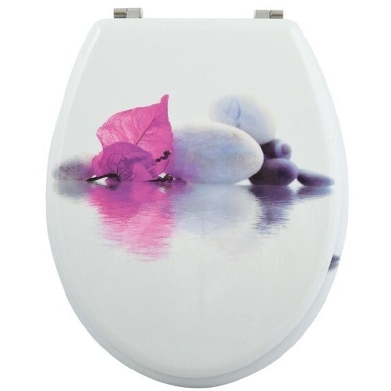 MSV - Abattant wc mdf Bornéo - Charnières Inox