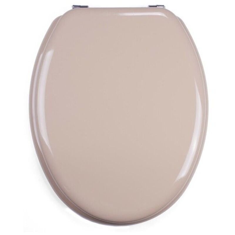 MSV - Abattant wc mdf cleo Beige - Charnières Inox