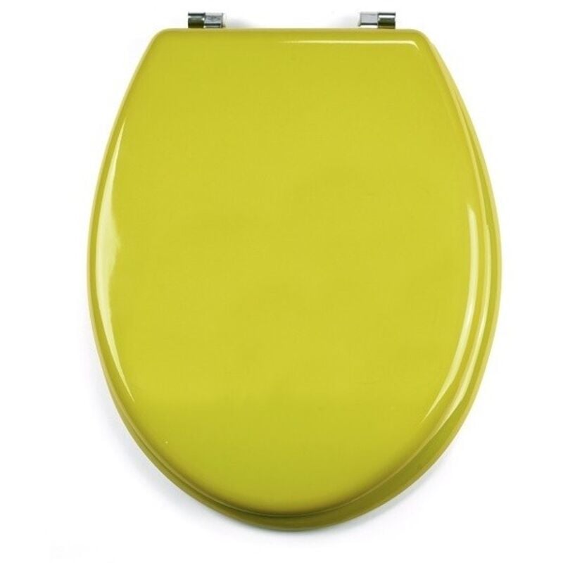 MSV - Abattant wc mdf cleo Vert Pistache - Charnières Inox