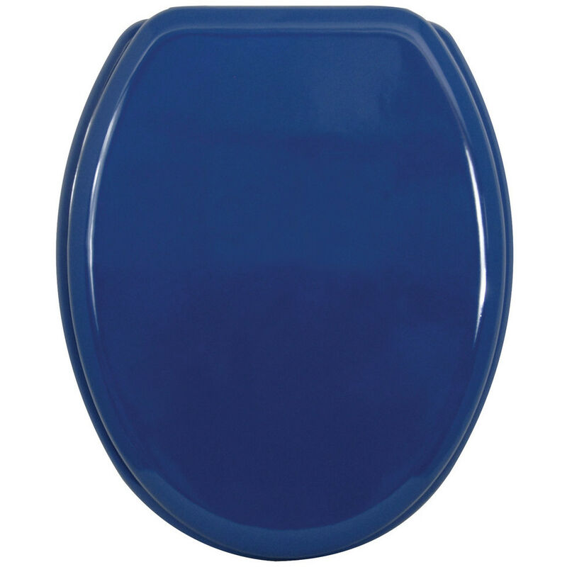 MSV - Abattant Wc Mdf Charn Inox Bleu - m s v