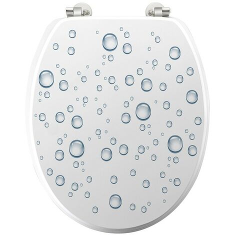 Abattant WC MDF charnières métal Bubble