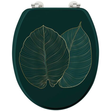 Abattant WC MDF charnières métal Jade