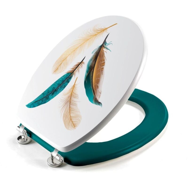 Douceur D'intérieur - Abattant wc mdf charnières métal plumiss