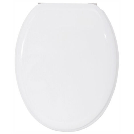 Abattant WC MDF CLEO Blanc - Charnières Inox MSV