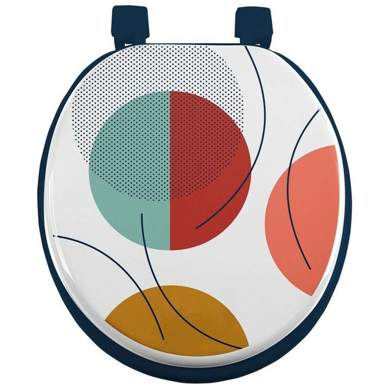 Abattant wc mdf Color Pop bleu