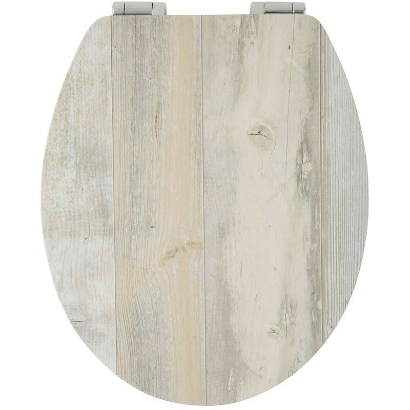 Abattant wc effet bois