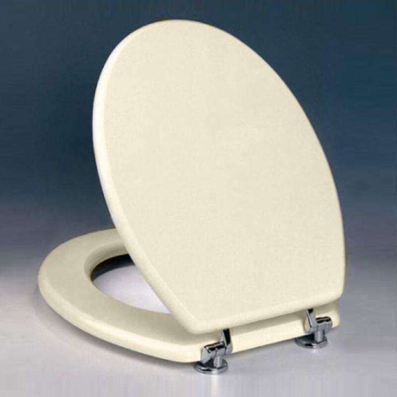 Abattant WC Mod.Classic universel en couche de bois et polyester 37x44 cm abattant WC couleur champagne