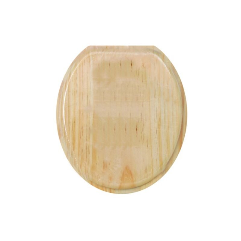 MSV - Abattant Wc mdf en décor Pin Beige - Charnières ps