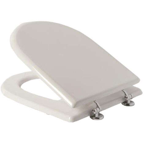 Abattant WC Mod.Esedra en bois et couche de polyester 36x42 cm abattant WC blanc