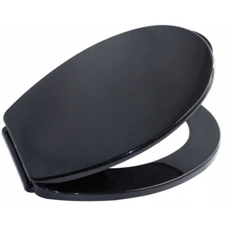 Abattant WC noir pour WC 44,5 x 36 cm Iris