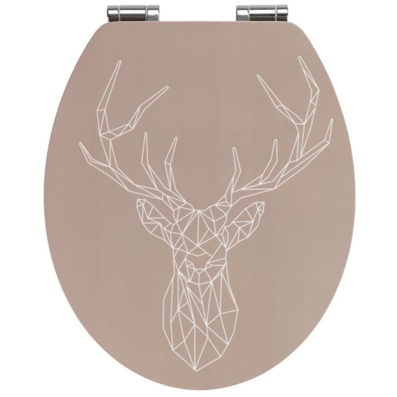 Wenko - Abattant wc stag, MDF/bambou