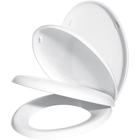abattant wc plastique frein secret blanc - blanc
