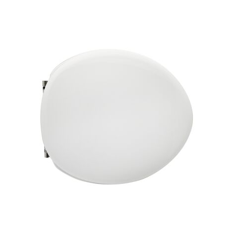 Abattant WC pour Azzurra vaso Full 54 38-43,5x38,2 cm abattant WC blanc en fonte de bois avec charnie'res re'glables