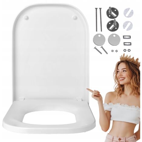 AUTRES Abattant WC pour ROCA GAP – frein de chute, déclipsable, antibactérien